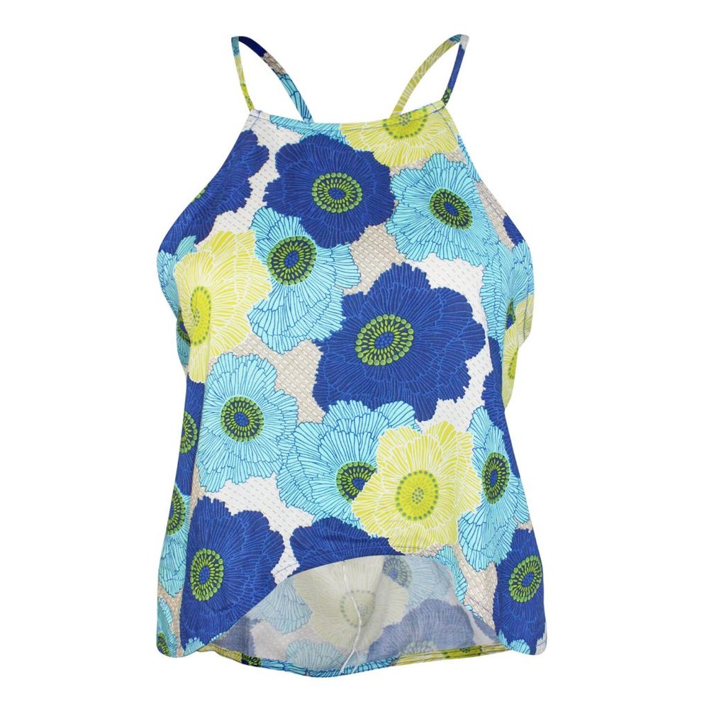 Solemio NWOT Floral Criss Cross Back Tank Sz Sm